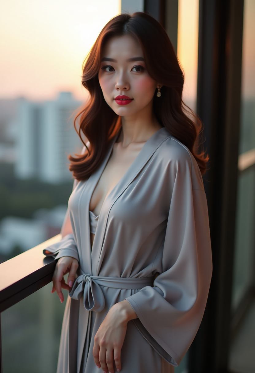 韩国短剧《雨停之前》男女主角剧照